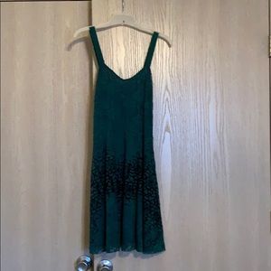 Emerald green free people dress